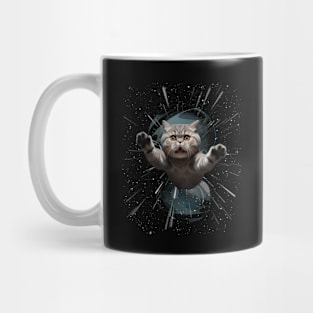 Cat Flying Space Mug